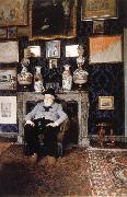 James Ensor James Ensor in his studio oil on canvas